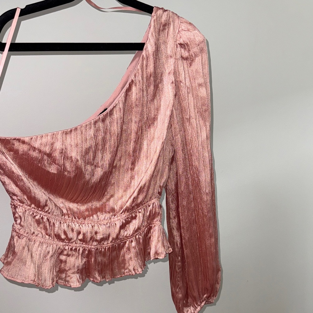 DO+BE Blush Pink Ruffle Top